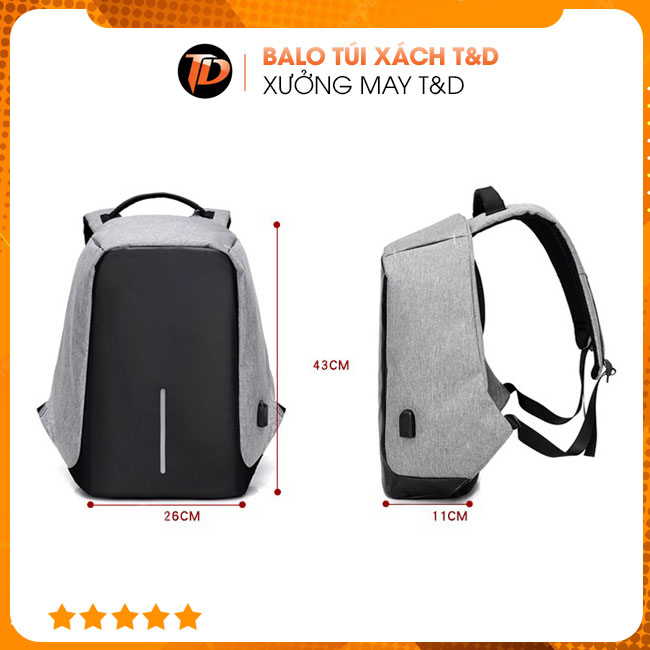 Balo laptop - Balo Túi Xách T&D - Xưởng May T&D