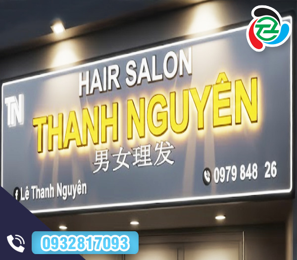 Bảng hiệu chữ nổi phát sáng mặt - Bảng Hiệu Quảng Cáo Thắng Thiên - Công Ty Trách Nhiệm Hữu Hạn Một Thành Viên Thương Mại Dịch Vụ Sản Xuất Thắng Thiên