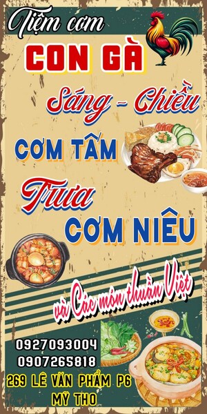 Bảng hiệu quảng cáo tiệm cơm - Bảng Hiệu Quảng Cáo Thắng Thiên - Công Ty TNHH MTV Thương Mại Dịch Vụ Sản Xuất Thắng Thiên