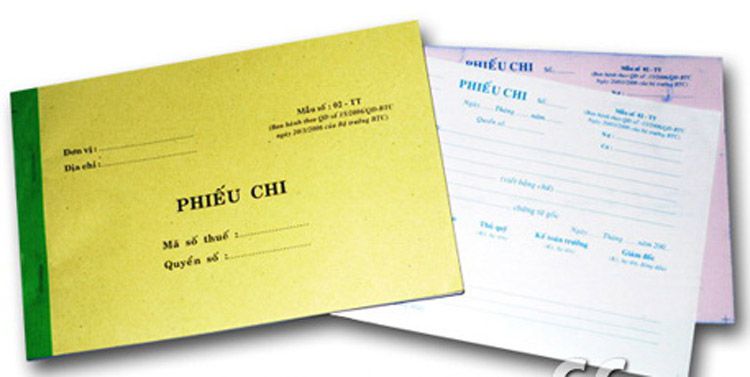 In phiếu chi hai liên