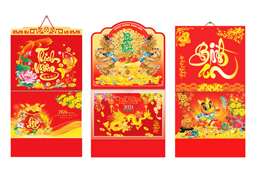 Lịch 13 tờ 2025