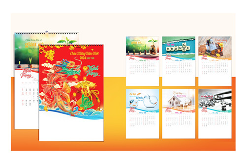 Lịch treo tường 7 tờ 2025