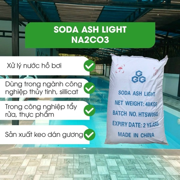 Soda Ash Light - Hóa Chất Xử Lý Nước - Nước Thải Quốc Huy - Công Ty TNHH Môi Trường Quốc Huy