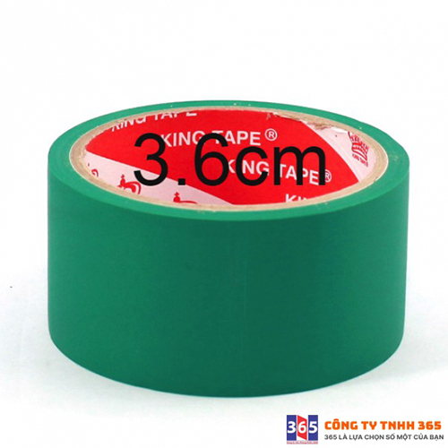 Băng keo Simili xanh lá 3.6cm - 8 mét - Văn Phòng Phẩm 365N - Công Ty TNHH 365N