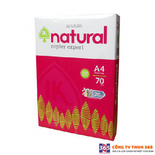 Giấy A4 IK Natural 70 Gsm - Văn Phòng Phẩm 365N - Công Ty TNHH 365N