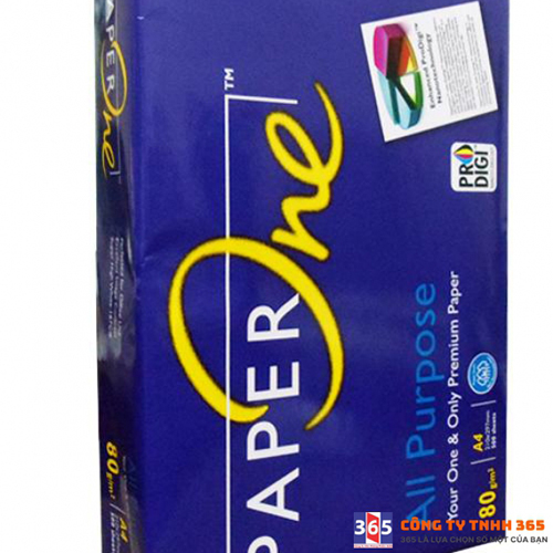 Giấy A4 Paper One 80 Gsm - Văn Phòng Phẩm 365N - Công Ty TNHH 365N