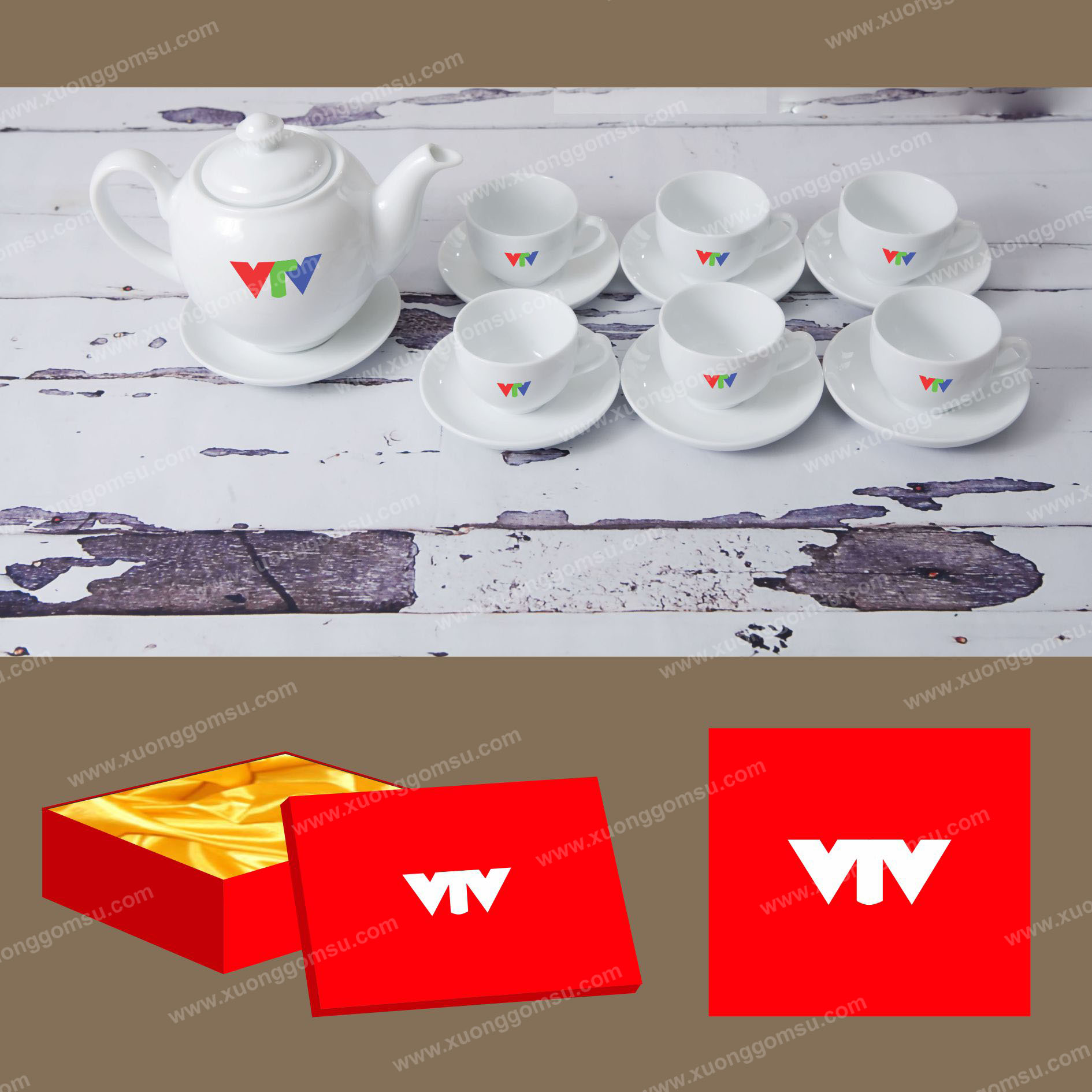 ấm trà logo - Công Ty TNHH MTV Nhất Nhất Uy