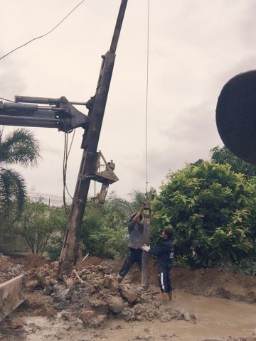 Thi công đóng cọc