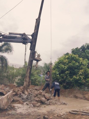 Thi công đóng cọc