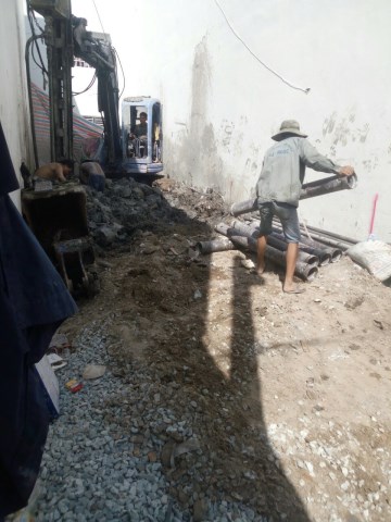 Thi công đóng cọc