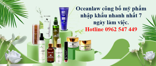 Công bố mỹ phẩm nhập khẩu - Công Ty TNHH Oceanlaw D&T Việt Nam
