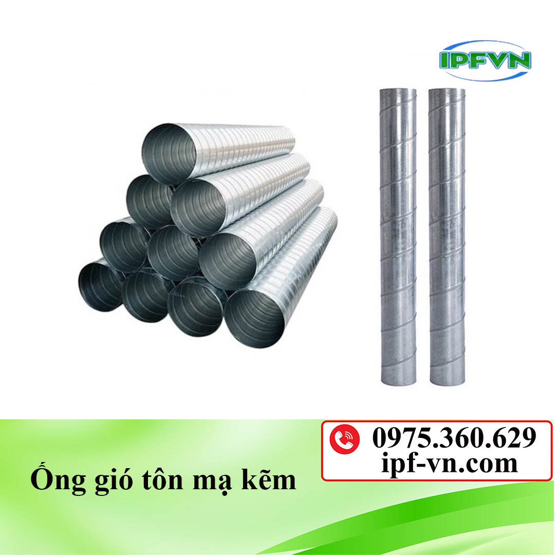 Ống gió mạ kẽm tròn