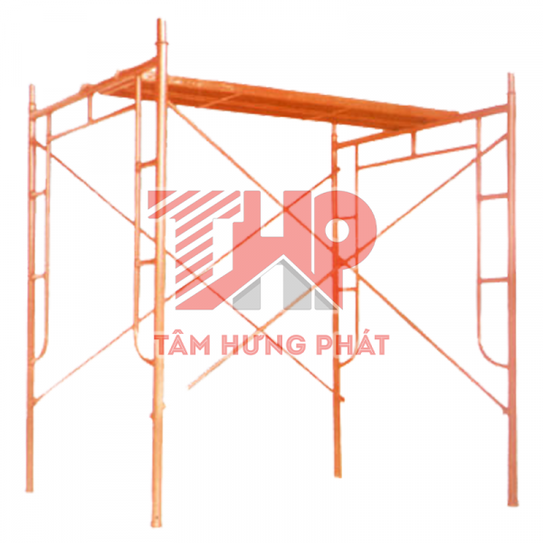 Bộ giàn giáo hoàn thiện 1.7m dày 1.8mm - Giàn Giáo & Cốp Pha Thép Tâm Hưng Phát - Công Ty TNHH Chế Biến Lâm Sản Và Xây Dựng Tâm Hưng Phát