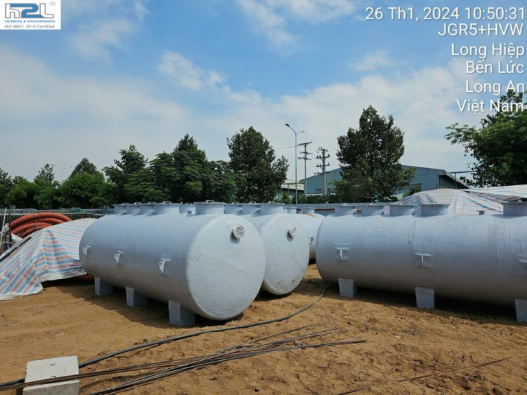 Dự Án 34 Bồn Tự Hoại Composite Tại Bến Lức, Long An - Nhựa Composite Lương Hải Hưng - Công Ty TNHH Lương Hải Hưng