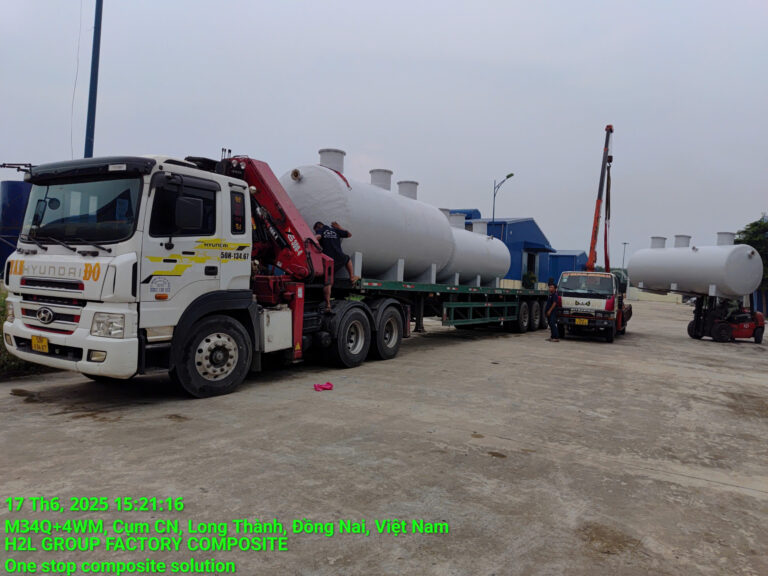 Dự Án 20 Bồn Xử Lý Nước Thải Long A - Nhựa Composite Lương Hải Hưng - Công Ty TNHH Lương Hải Hưng