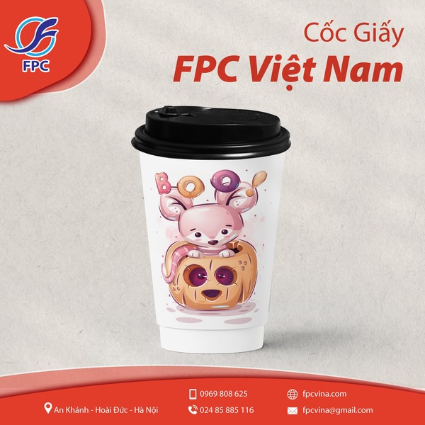 Cốc 14oz 2 lớp 400ml - Đồ Dùng Giấy FPC - Công Ty TNHH FPC Việt Nam