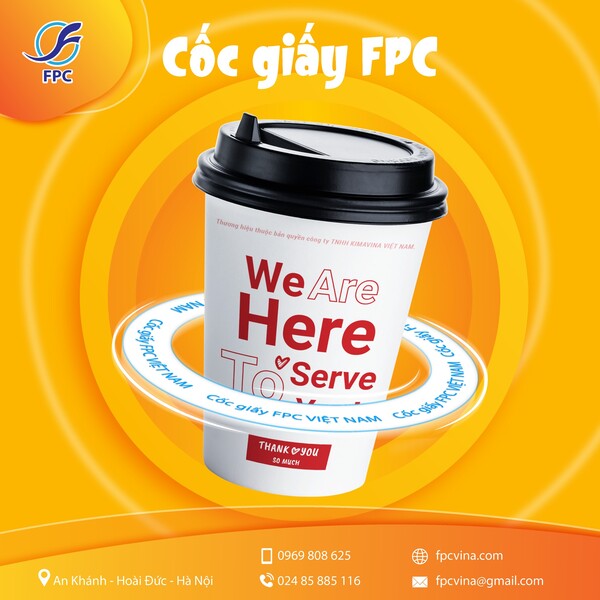 Cốc Kimaniva 14oz 400ml - Đồ Dùng Giấy FPC - Công Ty TNHH FPC Việt Nam