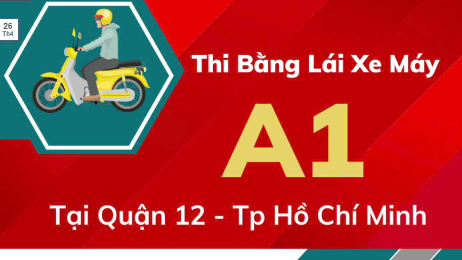 Thi bằng lái xe máy A1