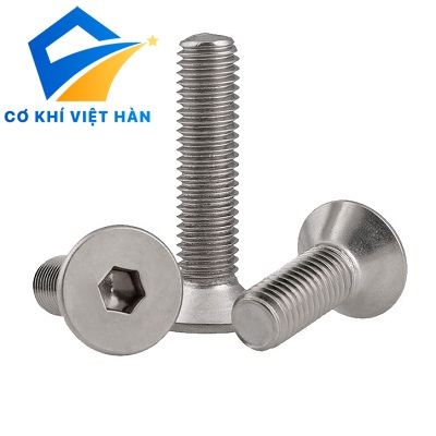 Bulong inox lục giác chìm đầu bằng Din 7991 - Cơ Khí Việt Hàn - Công Ty TNHH Đầu Tư Thương Mại Sản Xuất Và Xuất Nhập Khẩu Việt Hàn