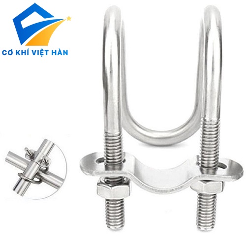 Bộ Ubolt kép inox - Cơ Khí Việt Hàn - Công Ty TNHH Đầu Tư Thương Mại Sản Xuất Và Xuất Nhập Khẩu Việt Hàn
