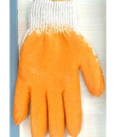 Găng tay phủ cao su cam - Đồng Phát Safety - Công Ty Sản Xuất Màng PE Đồng Phát