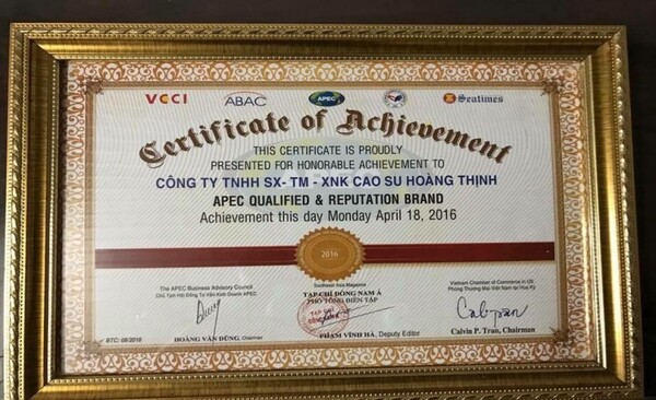 Chứng nhận, giải thưởng