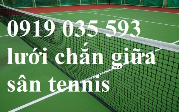 Lưới chắn giữa sân Tennis