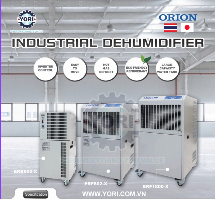 Máy hút ẩm Inverter - Máy Hút ẩm Yori - Công Ty TNHH Thiết Bị Yori