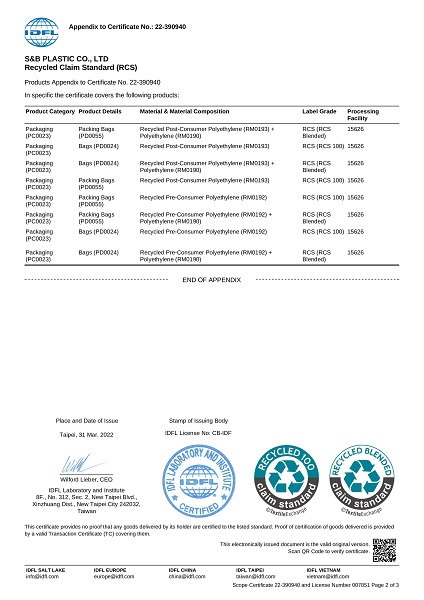 Tiêu chuẩn tuyên bố tái chế (RCS)