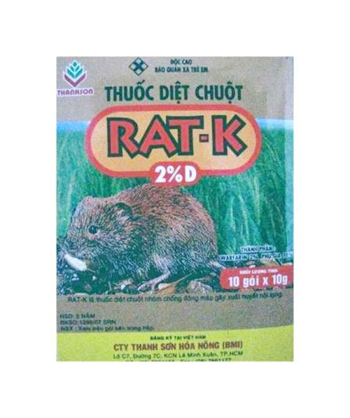 Thuốc diệt chuột Rat-K 2%D