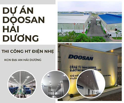 Công ty DOOSAN Hải Dương - Nhà Thầu Cơ Điện DVTEC - Công ty TNHH Thương Mại Và Xây Dựng DVTEC
