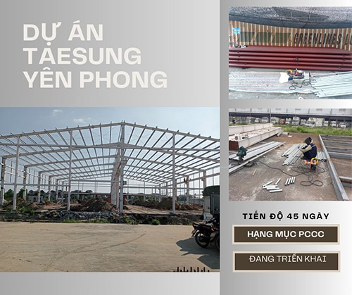 Công ty TAESUNG Yên Phong Bắc Ninh - Nhà Thầu Cơ Điện DVTEC - Công ty TNHH Thương Mại Và Xây Dựng DVTEC