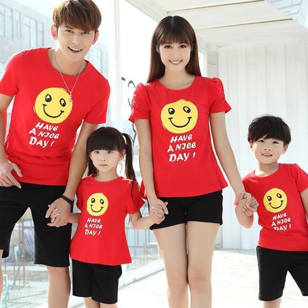 Áo thun đồng phục gia đình - Đồng Phục UNIPRO Việt Nam - Công Ty TNHH Quốc Tế UNIPRO Việt Nam