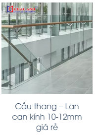 Cầu thang, lan can kính - Công Ty TNHH Cơ Khí Xây Dựng Châu Anh