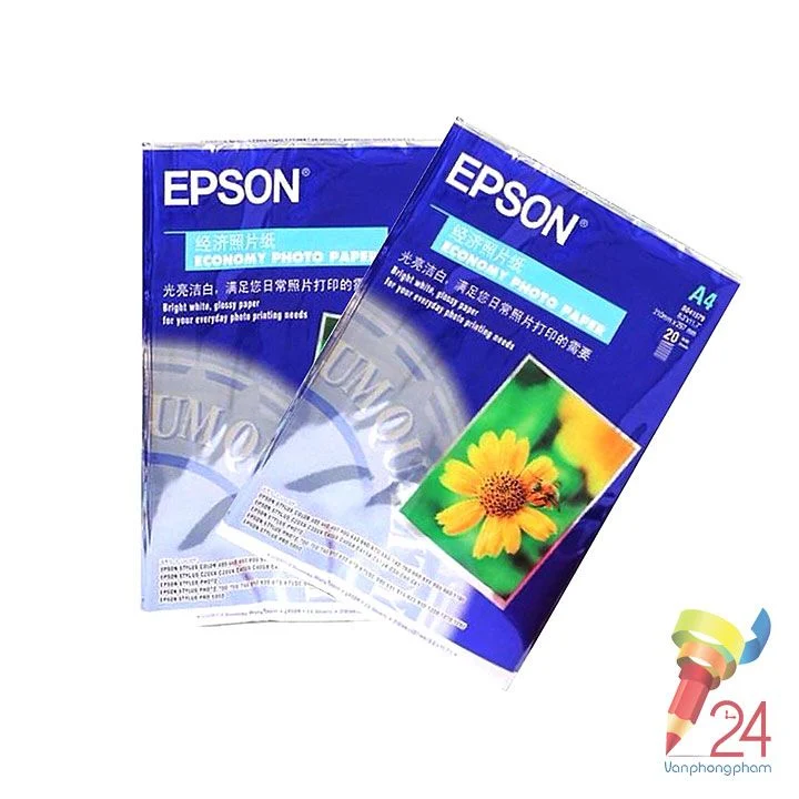 Giấy in ảnh A4 Epson hoa cúc - Văn Phòng Phẩm Minh Anh - Công Ty TNHH Đầu Tư - Thương Mại - Dịch Vụ Minh Anh