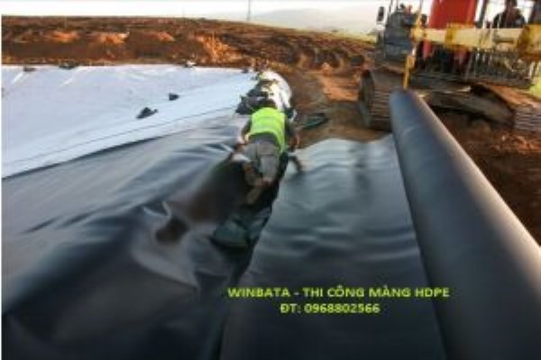 Thi công màng HDPE, bạt - Vật Liệu Chống Thấm WINBATA - Công Ty Cổ Phần WINBATA Việt Nam