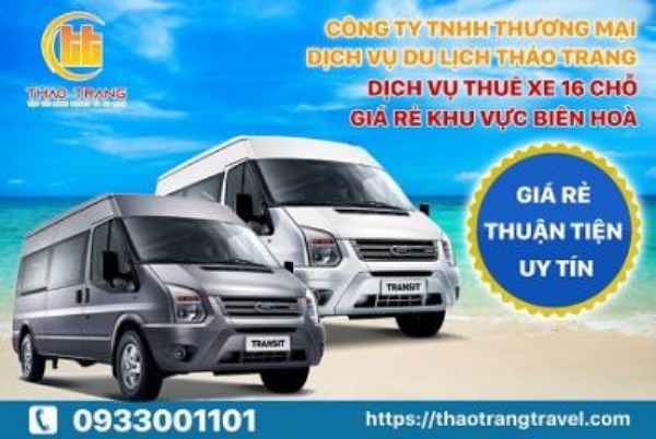 Cho thuê xe 16 chỗ - Xe Du Lịch Thảo Trang - Công Ty TNHH Thương Mại Dịch Vụ Du Lịch Thảo Trang