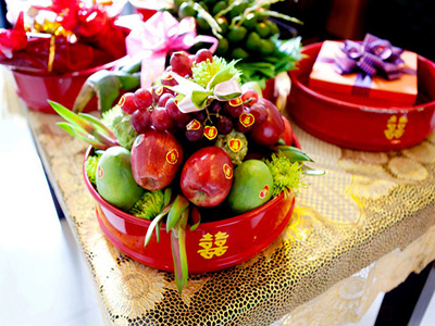 Mâm quả cưới trái cây - Xe Du Lịch Thảo Trang - Công Ty TNHH Thương Mại Dịch Vụ Du Lịch Thảo Trang