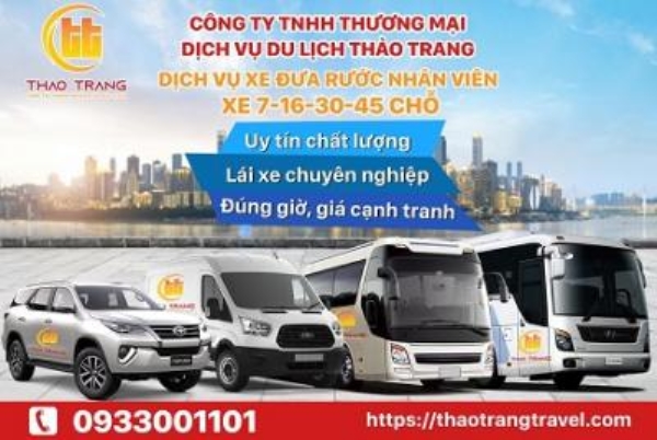 Xe đưa đón nhân viên - Xe Du Lịch Thảo Trang - Công Ty TNHH Thương Mại Dịch Vụ Du Lịch Thảo Trang