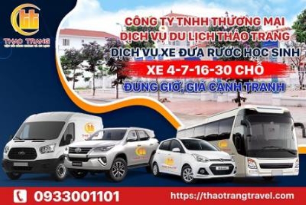 Xe đưa rước học sinh - Xe Du Lịch Thảo Trang - Công Ty TNHH Thương Mại Dịch Vụ Du Lịch Thảo Trang