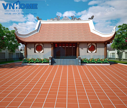 Thiết kế kiến trúc đình chùa - Xây Dựng VN Home - Công Ty CP Kiến Trúc - Đầu Tư Xây Dựng VN Home