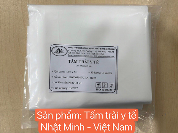 Tấm trải y tế - Công Ty TNHH Thương Mại Và Thiết Bị Y Tế Nhật Minh