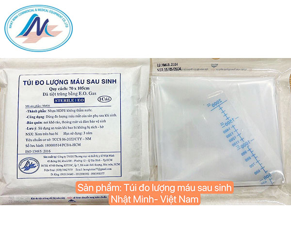 Túi đo lượng máu sau sinh