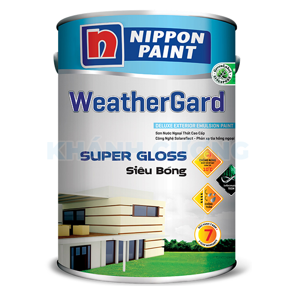 Sơn ngoại thất Nippon WeatherGard siêu bóng 1L