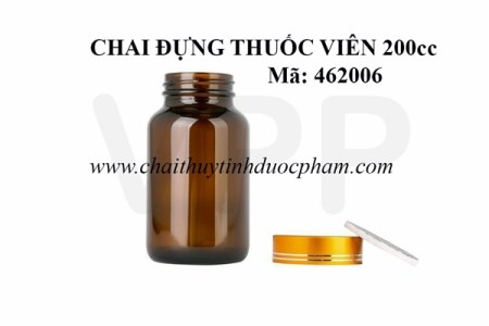 Chai thủy tinh 200cc - Công Ty Bao Bì Dược Phẩm Việt Nam