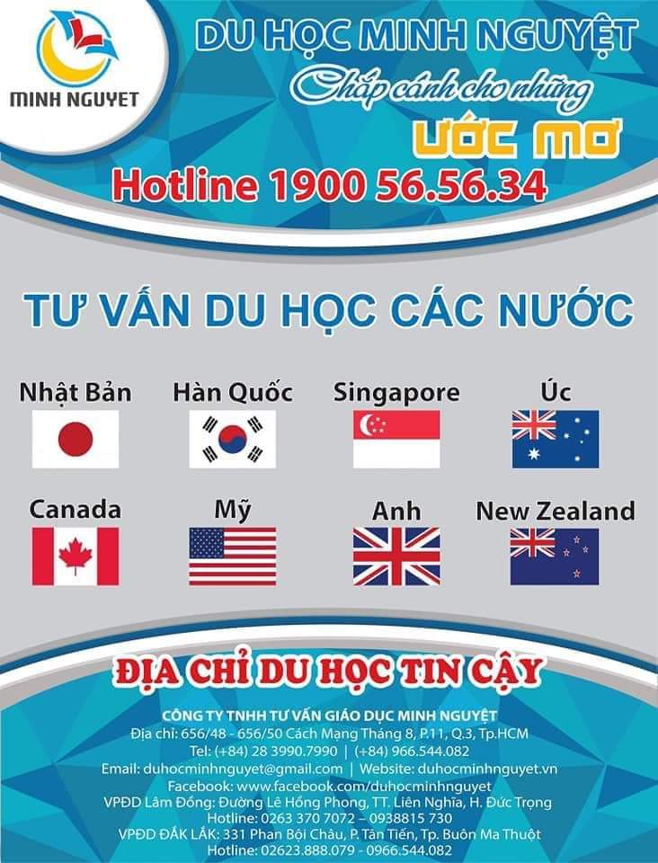 Dịch vụ - Công Ty TNHH Tư Vấn Giáo Dục Minh Nguyệt