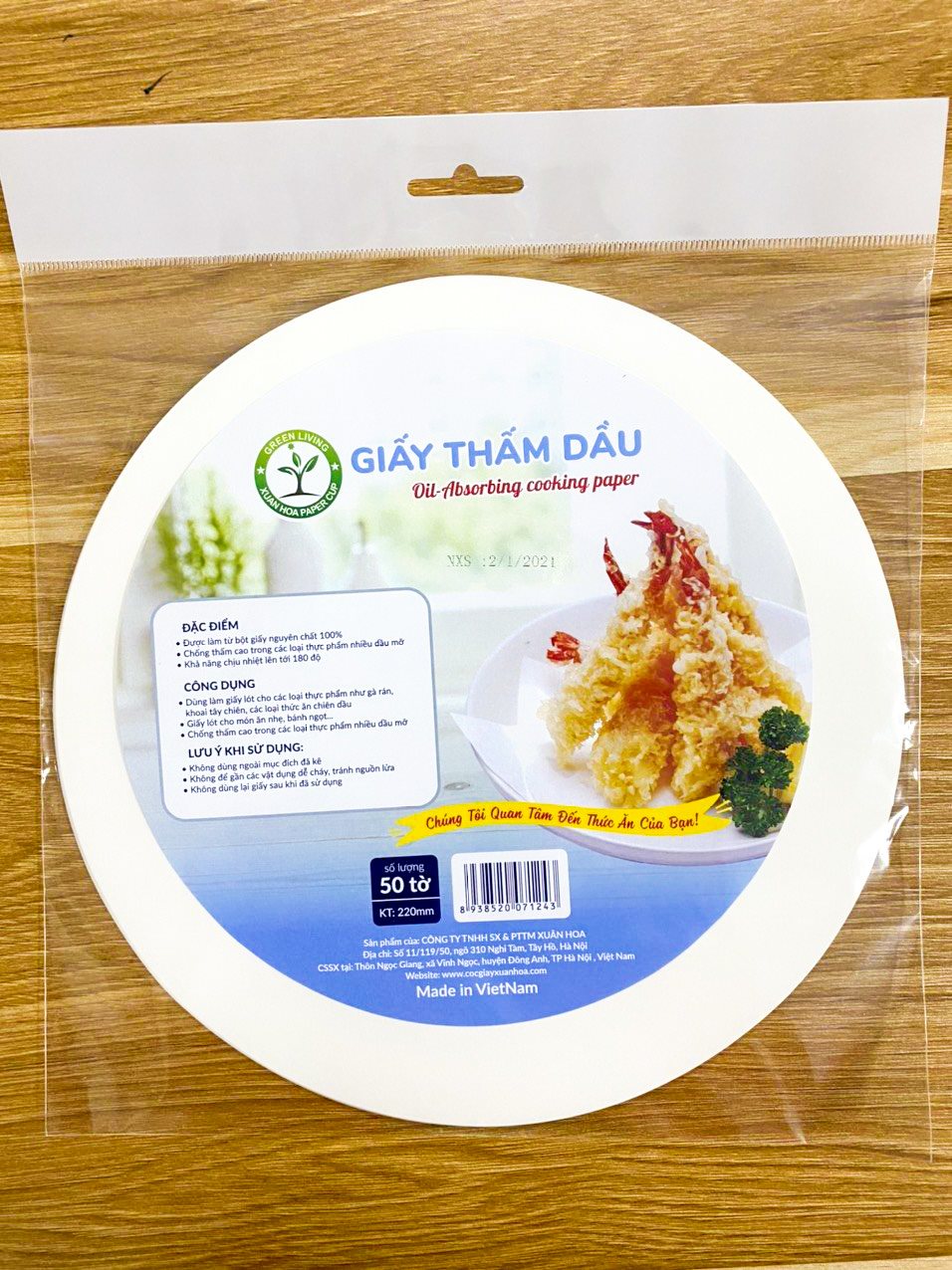 Giấy thấm dầu - Cốc Giấy Xuân Hoa - Công Ty TNHH Sản Xuất Và Phát Triển Thương Mại Xuân Hoa