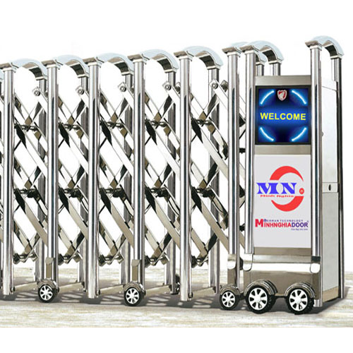 Cửa cổng xếp inox tự động