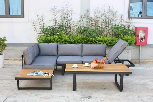 Bộ bàn ghế sofa góc Newlife - Đồ Ngoại Thất Kỹ Nghệ ECO TECH - Công Ty TNHH Kỹ Nghệ ECO TECH