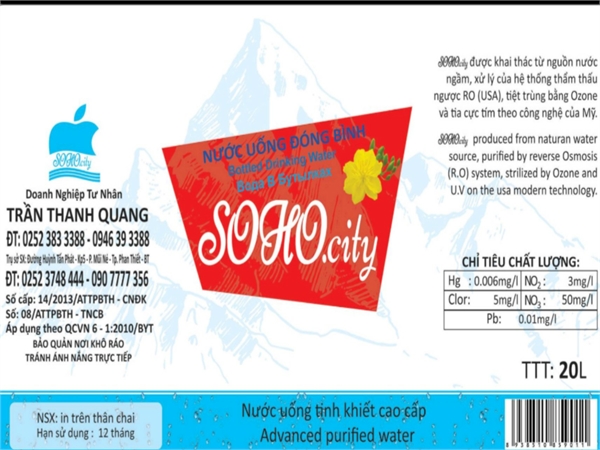 Sản xuất nước uống đóng bình - Doanh Nghiệp Tư Nhân Trần Thanh Quang